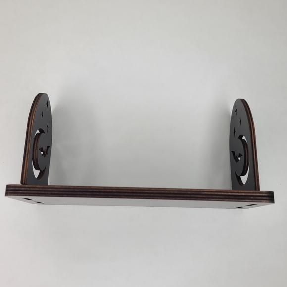 Display Stand Moon and Bat Shelf Book Stand Crystal Display Shelf 8×3 inches - Picture 10 of 15